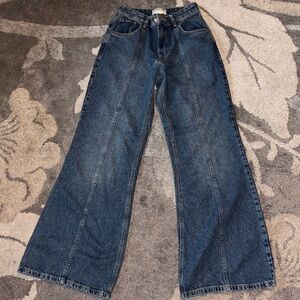 We The Free Dark Blue Flare Jeans